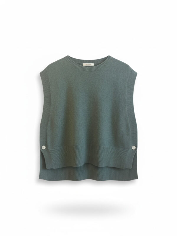 Chaleco punto Luna verde