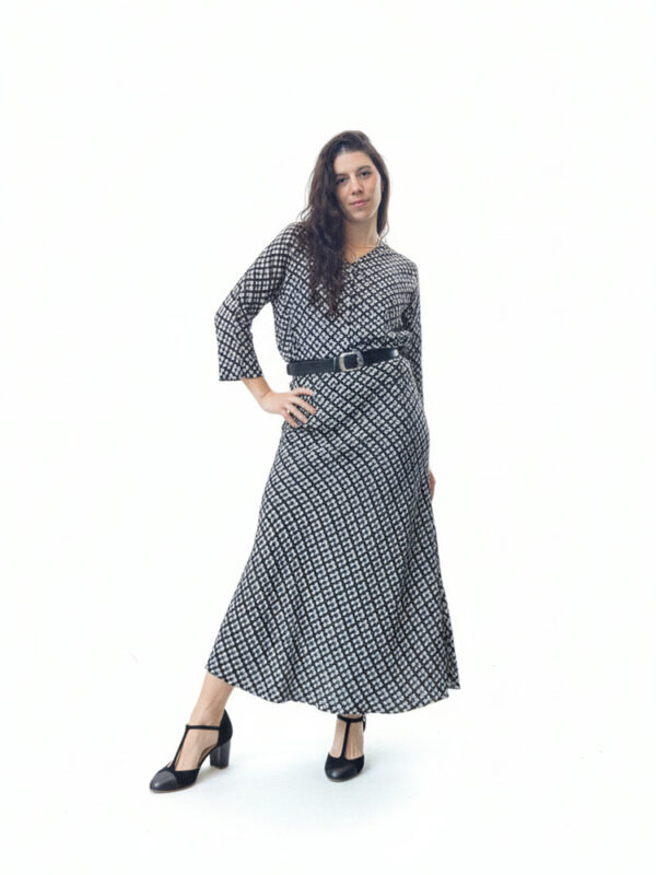 Conjunto camisa y falda Iris estampada