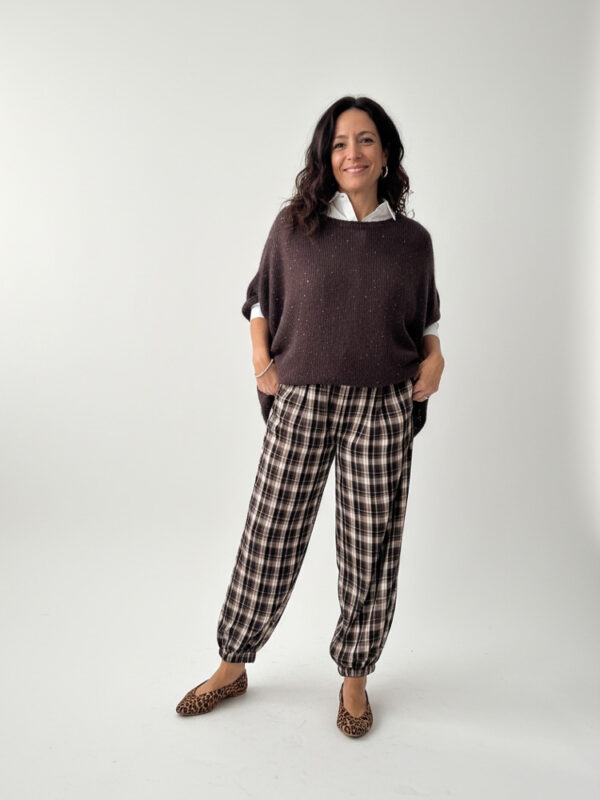 Jersey Paula manga corta chocolate