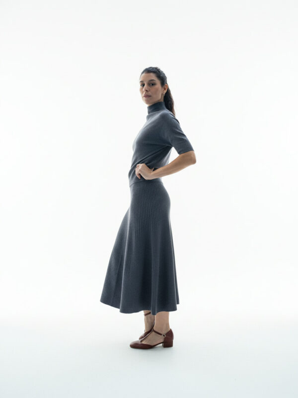 Jersey Lara punto gris oscuro