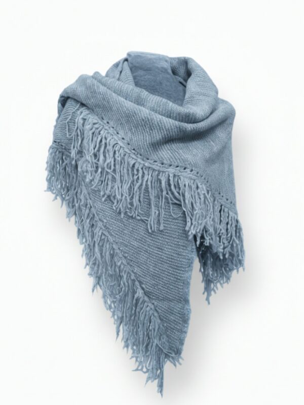 Pico punto Aurora flecos azul